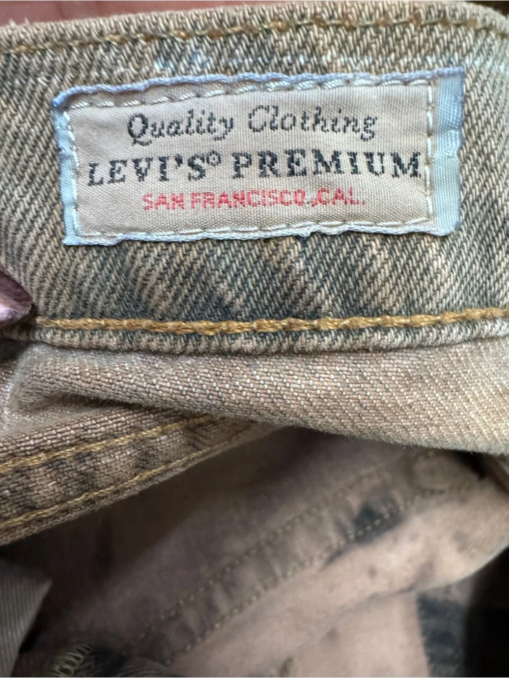 Levi’s tie dye big E Reproduction zip fly jeans sz 32